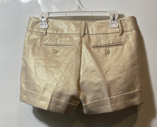 Load image into Gallery viewer, 7th Avenue New York & Company Womens White Gold Flat Front Chino Shorts Size 4