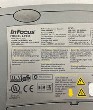 Load image into Gallery viewer, InFocus Model LP335 Gray Home Theater Portable 4:3 DLP Projector Not Tested