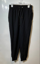 Load image into Gallery viewer, Zara Womens Black Elastic Waist Tapered Leg Drawstring Jogger Pants Size M