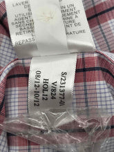 Load image into Gallery viewer, Banana Republic Mens White Red Plaid Cotton Classic Fit Button Up Shirt Size L/G
