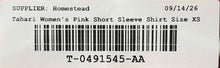 Load image into Gallery viewer, Tahari Womens Pink Short Sleeve Stretch V-Neck Pullover T-Shirt Size XS