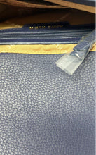 Load image into Gallery viewer, Anne Klein Womens Blue Leather Adjustable Strap Inner Pocket Crossbody Bag