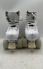 Load image into Gallery viewer, Crazy Womens White Glitter Sparkle Roller Skates Small 4 Size Adjustable