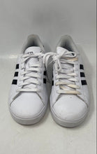 Load image into Gallery viewer, Adidas Womens Grand Court 2.0 GW9214 White Black Lace-Up Sneaker Shoes Size 7.5