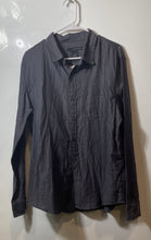 Load image into Gallery viewer, Calvin Klein Jeans Mens Gray Long Sleeve Collared Button-Up Shirt Size Large