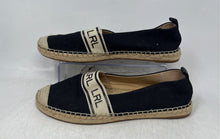 Load image into Gallery viewer, Lauren Ralph Lauren Womens Caylee Black Beige Slip-On Espadrille Flats Size 10 B