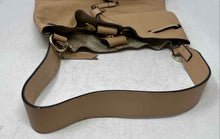 Load image into Gallery viewer, Antonio Melani Womens Beige Inner Pockets Bottom Studs Shoulder Purse