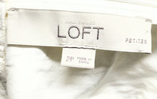 Load image into Gallery viewer, Ann Taylor Loft Womens White Sleeveless Halter Neck Eyelet Mini Dress Size 2P