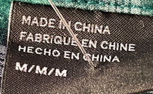 Load image into Gallery viewer, Armani Exchange Mens Green Plaid Print Long Sleeves Button-Up Shirt Size M