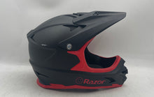 Load image into Gallery viewer, Razor Black Red Full-Face Protective Multi-Sport Helmet Size Medium