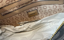 Load image into Gallery viewer, Guess Womens Bobbin Black Gray Signature Print Shoulder Handbag With Tags