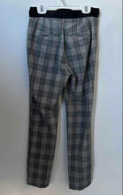 Load image into Gallery viewer, Zara Womens Gray Houndstooth Flat Front Straight Leg Ankle Pants Size XS