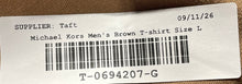 Load image into Gallery viewer, Michael Kors Mens Brown Cotton Short Sleeve Pullover T-Shirt Size Large