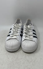 Load image into Gallery viewer, Adidas Mens Superstar C77124 White Black Leather Sneakers Shoes Size 13