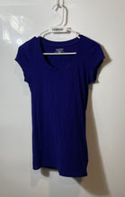 Load image into Gallery viewer, Calvin Klein Womens Purple Cap Sleeve Scoop Neck Pullover T-Shirt Size Large
