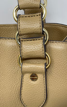 Load image into Gallery viewer, Nicole By Nicole Miller Womens Brown Leather Double Handle Shoulder Bag
