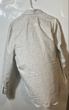 Load image into Gallery viewer, Express Mens 1MX Gray Floral Slim Fit Spread Collar Long Sleeve Dress Shirt Sz M