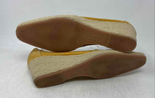 Load image into Gallery viewer, Samo Roma Womens Yellow Leather Slip-On Wedge Espadrille Heels Size 39