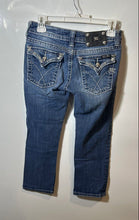 Load image into Gallery viewer, Miss Me Womens Blue Denim Dark Wash Stretch Pockets Straight Leg Jeans Size 27