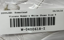 Load image into Gallery viewer, Vizzano Womens White Leather Lace-Up Low Top Sneaker Shoes Size 8