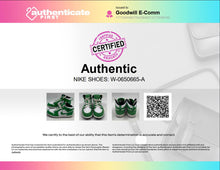 Load image into Gallery viewer, Authentic Nike Kids Jordan 1 Mid White Green Sneakers Shoes Size 3Y