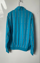 Load image into Gallery viewer, Sniper Gang Mens Blue Gray Long Sleeve Mock Neck Full-Zip Track Jacket Size M