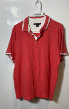 Load image into Gallery viewer, Michael Kors Mens Orange White Short Sleeve Collared Golf Polo Shirt Size XL