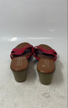 Load image into Gallery viewer, Italian Shoemakers Womens Kenny Red Wedge Heel Slip-On Slide Sandals Size 9