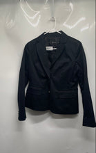 Load image into Gallery viewer, New York & Company 7th Avenue Womens Black Notch Lapel Two-Button Blazer Size 2