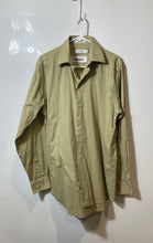Load image into Gallery viewer, Calvin Klein Mens Green Long Sleeve Collared Regular Fit Dress Shirt Size 15.5