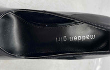 Load image into Gallery viewer, Madden Girl Womens Lidia Black Leather Slip-On Pointed Toe Platform Heels 6.5 M