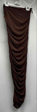 Load image into Gallery viewer, Zara Womens Brown Strapless Ruched Party Cocktail Long Bodycon Dress Size S