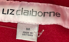 Load image into Gallery viewer, Liz Claiborne Womens Red Long Sleeve Button Front Single-Breasted Pea Coat Sz M