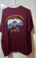 Load image into Gallery viewer, Columbia Mens Cherry Red Cotton Short Sleeve Crew Neck Graphic T-Shirt Size XXL
