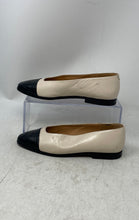 Load image into Gallery viewer, Beryol Paris Womens Beige And Black Round Toe Slip-On Ballet Flats Size 35