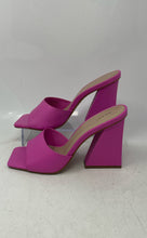 Load image into Gallery viewer, Aldo Womens Prisma Pink Open Toe Block Heel Slip-On Mule Sandals Size 8