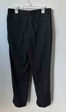 Load image into Gallery viewer, N. Romanov Mens Black Striped Slash Pockets Belt Loops Dress Pants Size 34/30