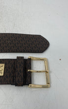 Load image into Gallery viewer, Michael Kors Womens Brown Monogram Stretch Buckle Fashion Belt Size S/M