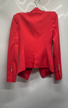 Load image into Gallery viewer, BCBGMaxazria Womens Orange Long Sleeve Notch Lapel One-Button Blazer Size XXS