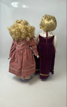 Load image into Gallery viewer, Vintage Americas Porcelain Doll Heather With Stand 15 Inch Heritage Mint 2 Pcs
