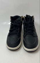Load image into Gallery viewer, Nike Kids Air Jordan 1 Mid Black Mid Top Lace-Up Sneaker Shoes Size 6.5Y