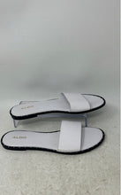 Load image into Gallery viewer, Aldo Womens White Leather Open Toe Slip-On Flat Slide Sandals Size 8