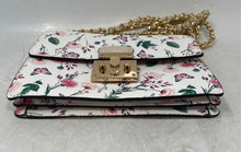 Load image into Gallery viewer, Aldo Womens White & Gold Color Flowers & Butterflies Print Crossbody Bag