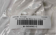 Load image into Gallery viewer, Authentic John Varvatos Mens White Modern Fit Long Sleeve Dress Shirt Size 17.5R