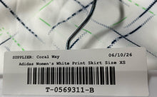 Load image into Gallery viewer, Adidas Womens White Printed Flat Front Stretch A-Line Skirt Size XS