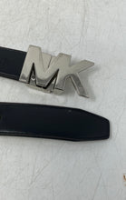 Load image into Gallery viewer, Michael Kors Womens Black Leather Adjustable Buckle Casual Reversible Belt