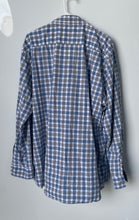 Load image into Gallery viewer, Lee Mens Blue Gray White Regular Fit Stretch Pockets Button-Up Shirt Size XXL