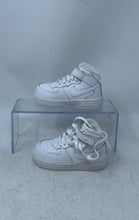 Load image into Gallery viewer, Nike Kids Air Force 1 Mid DH2935-111 White Lace-Up Sneaker Shoes Size 6C