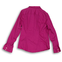 Load image into Gallery viewer, Banana Republic Womens Pink Stretch Non-Iron Fitted Button-Up Shirt Size 14
