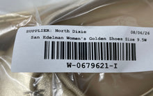 Load image into Gallery viewer, Sam Edelman Womens Felicia Gold Leather Round Toe Slip-On Ballet Flats Size 9.5W